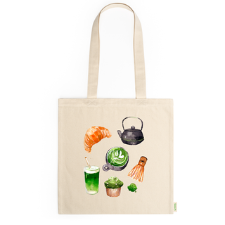 Bolsa Totebag "Desayuno con Matcha"