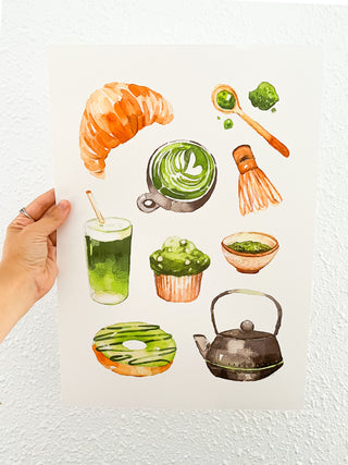 Lámina Desayuno con Matcha