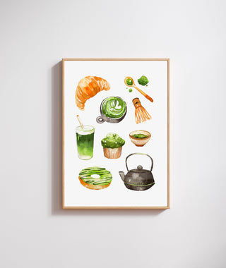 Lámina Desayuno con Matcha