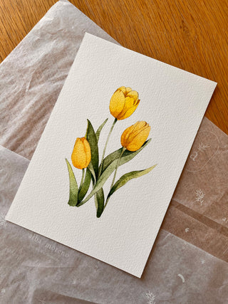 Lámina Tulipas Amarillas