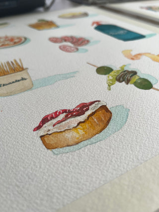 Receta Ilustrada en Acuarela