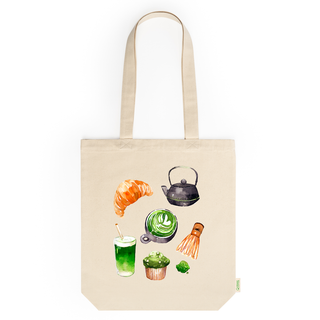 Bolsa Totebag "Desayuno con Matcha"