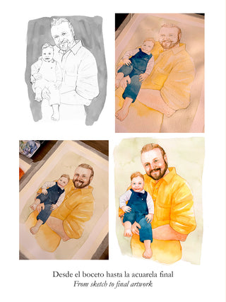 Custom Watercolor Portrait